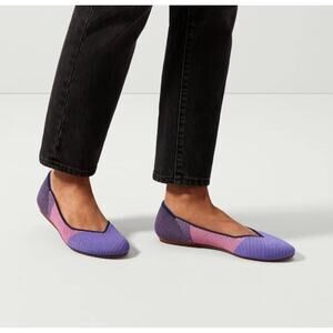 Rothy’s The Flat Metallic Lilac Limited‎ Edition Women’s Size 9.5
